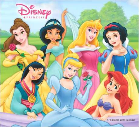 Disney princesses embody some major elements of modern princess: thin waistline, pretty face, big eyes, fancy dresses, and accessories. To sum them up, they represent Western beauty that is represented in other stereotypes of modern princess such as Barbie and Bratz dolls. 